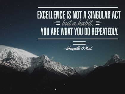 Excellence Is Not - Motivational/Inspirational Wallpaper (Downloadable JPEG)