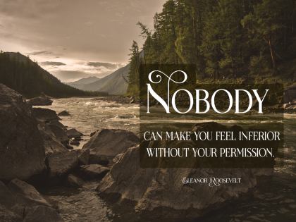 Nobody - Motivational/Inspirational Wallpaper (Downloadable JPEG)