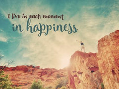 I Live in Each Moment - Motivational/Inspirational Wallpaper (Downloadable JPEG)
