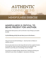 Authentic Connections Mindfulness Exercise – Action Guide – (Downloadable – PDF)