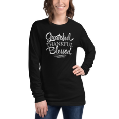 Grateful Thankful Blessed - Long Sleeve T-Shirt