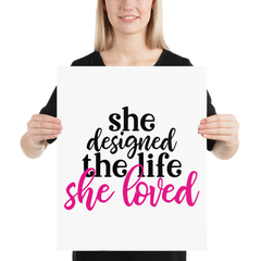 She Designed the Life She Loved - Poster