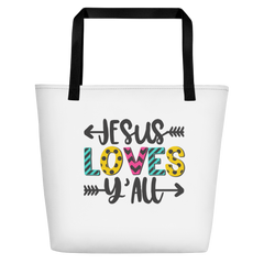 Jesus Loves Y'All - Beach Bag