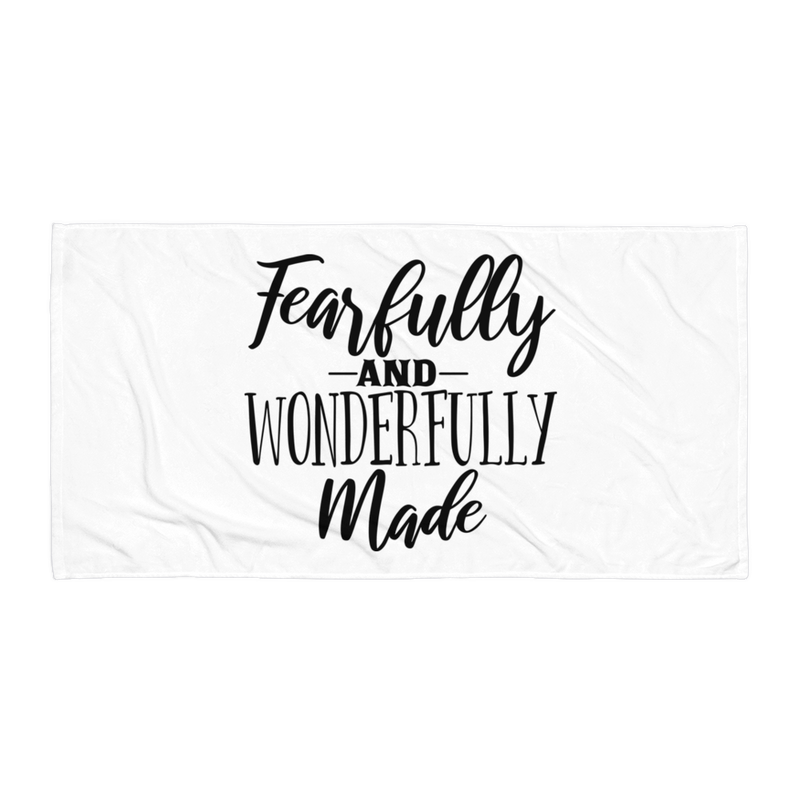 Fearfully and Wonderfully Made - Beach Towel