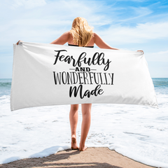 Fearfully and Wonderfully Made - Beach Towel