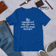 She Remembered Who She Was - Cotton T-Shirt