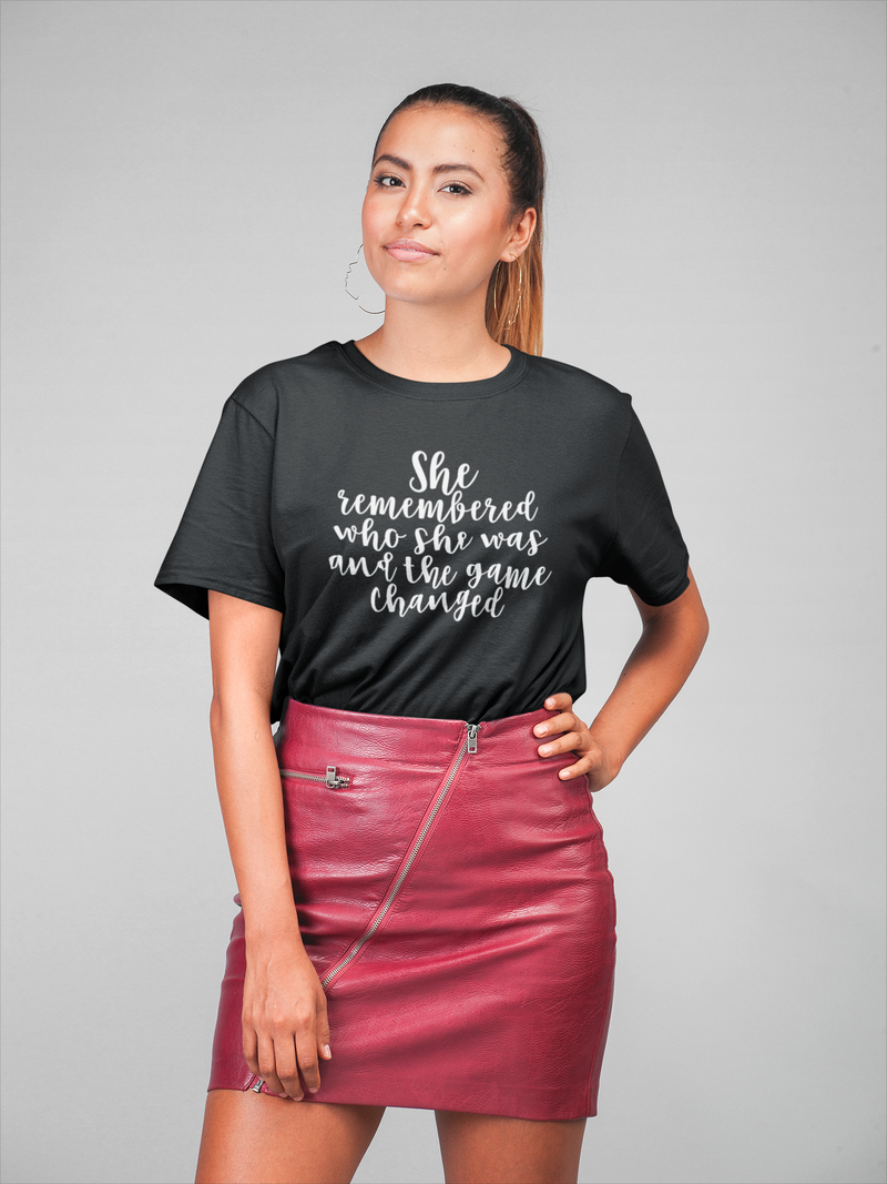 She Remembered Who She Was - Cotton T-Shirt