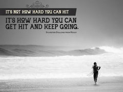 It Is Not How Hard You Can Hit - Motivational/Inspirational Wallpaper (Downloadable JPEG)