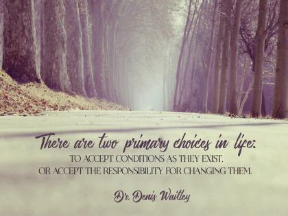 There Are Two Primary Choices in Life - Motivational/Inspirational Wallpaper (Downloadable JPEG)