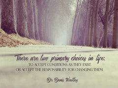 There Are Two Primary Choices in Life - Motivational/Inspirational Wallpaper (Downloadable JPEG)