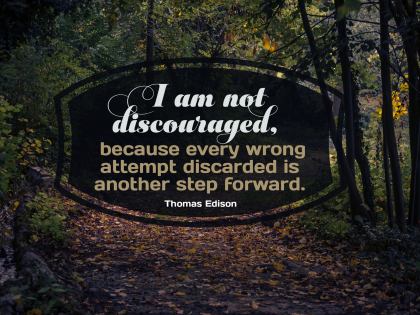 I Am Not Discouraged - Motivational/Inspirational Wallpaper (Downloadable JPEG)
