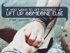 If You Want to Lift Yourself Up - Motivational/Inspirational Wallpaper (Downloadable JPEG)