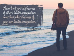 Never Limit Yourself - Motivational/Inspirational Wallpaper (Downloadable JPEG)