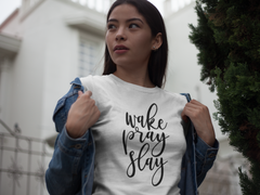 Wake Pray Slay - Cotton T-Shirt
