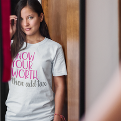 Know Your Worth - Cotton T-Shirt