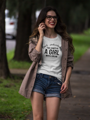 Don't Underestimate The Power of A Girl - Cotton T-Shirt