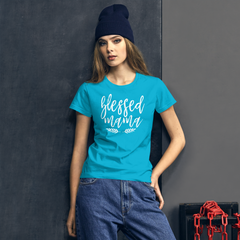 Blessed Mama - Women's Cotton T-Shirt