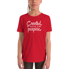 Created with a Purpose - Youth Short Sleeve T-Shirt