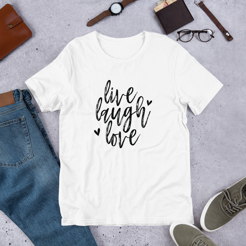 Live Laugh Love - Cotton T-Shirt