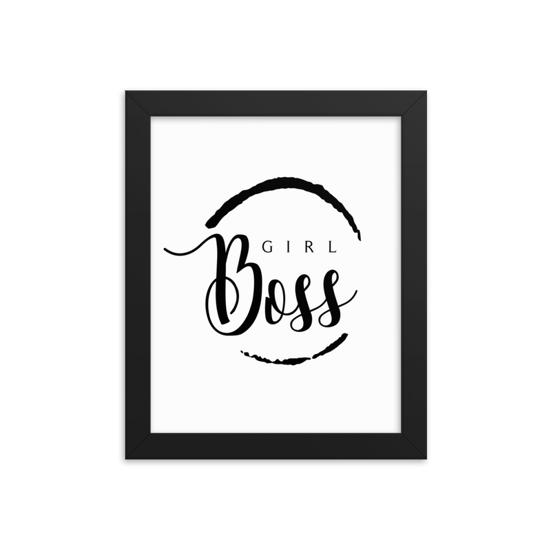 Girl Boss - Framed Poster