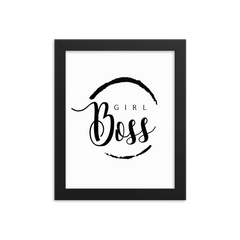 Girl Boss - Framed Poster