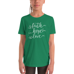 Faith Hope Love - Youth Short Sleeve T-Shirt