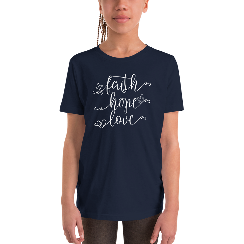 Faith Hope Love - Youth Short Sleeve T-Shirt