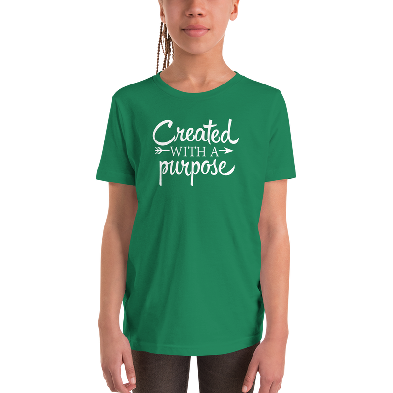 Created with a Purpose - Youth Short Sleeve T-Shirt