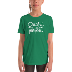 Created with a Purpose - Youth Short Sleeve T-Shirt