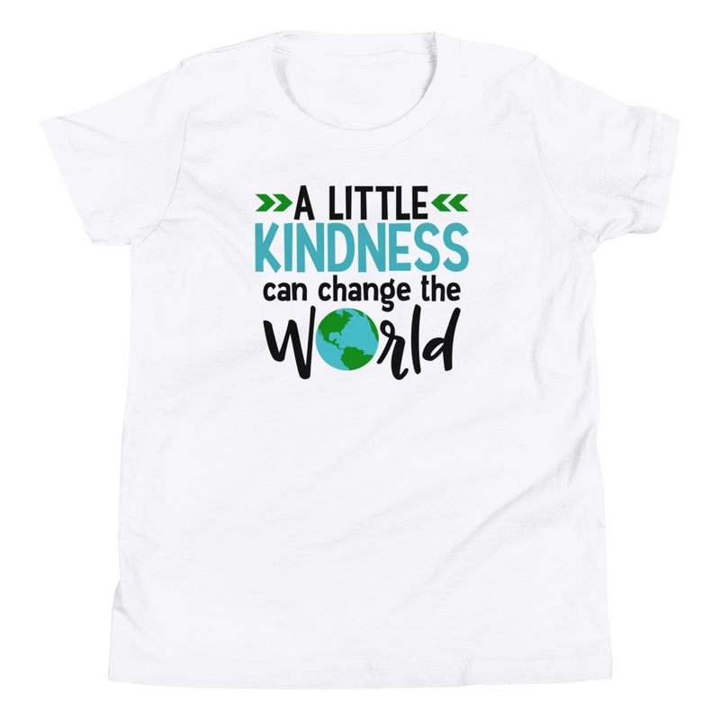 A Little Kindness Can Change the World  - Blue - Youth Short Sleeve T-Shirt