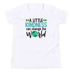 A Little Kindness Can Change the World  - Blue - Youth Short Sleeve T-Shirt