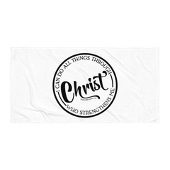 I Can Do All Things Through Christ - Beach Towel