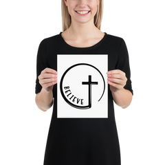 Believe Circle Cross - Poster