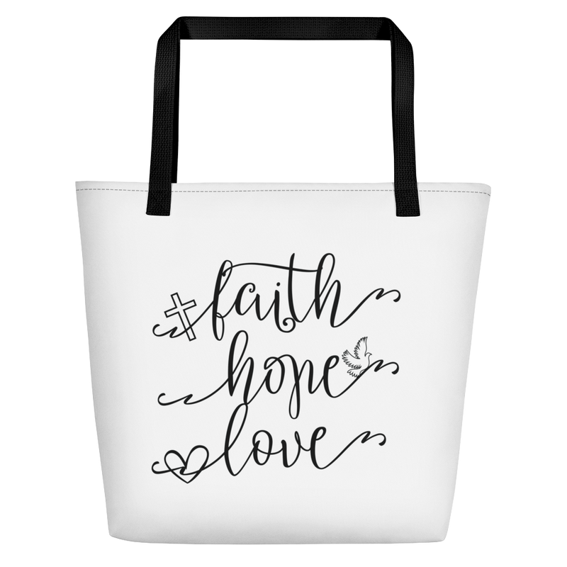A Little Kindness Can Change the World - Blue - Beach Bag