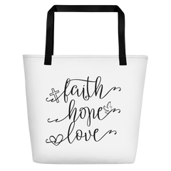 A Little Kindness Can Change the World - Blue - Beach Bag