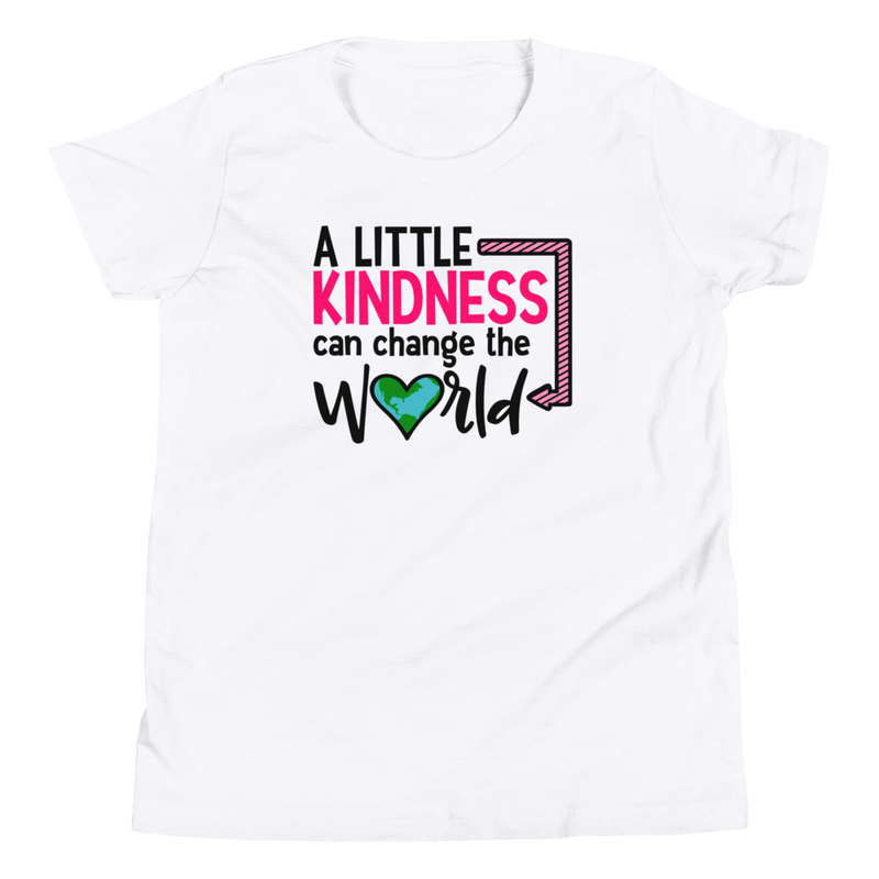 A Little Kindness Can Change the World  - Pink - Youth Short Sleeve T-Shirt