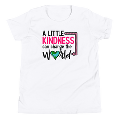 A Little Kindness Can Change the World  - Pink - Youth Short Sleeve T-Shirt