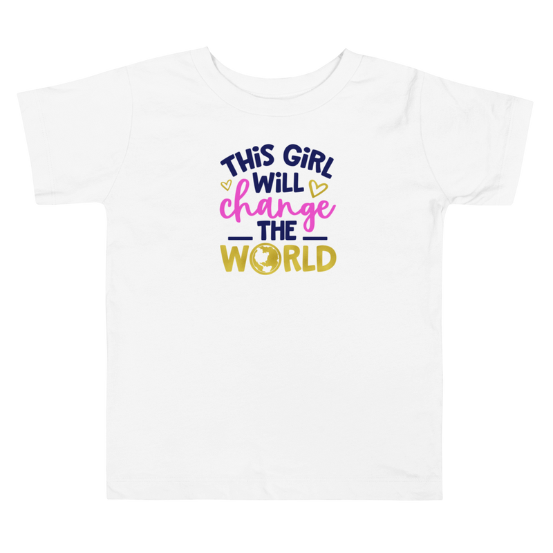 This Girl Will Change the World - Toddler Short Sleeve Tee