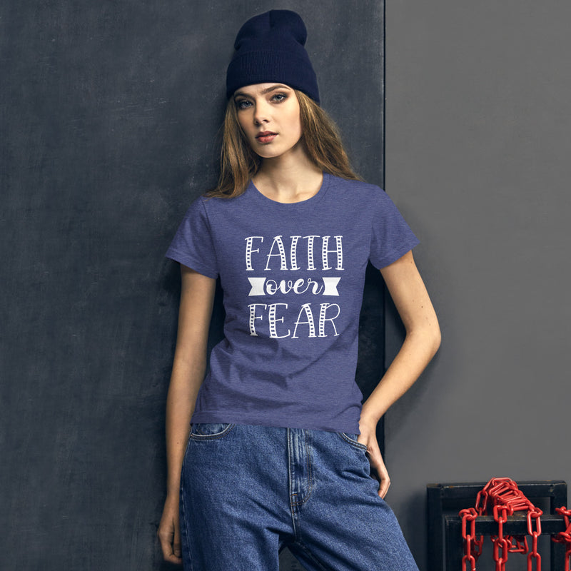 Faith over Fear - Women's Cotton T-Shirt