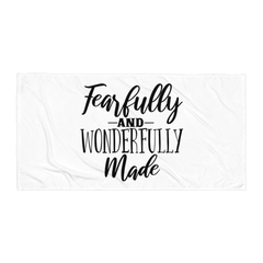 Fearfully and Wonderfully Made - Beach Towel