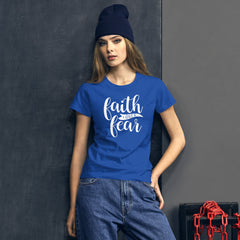 Faith over Fear - Women's Cotton T-Shirt