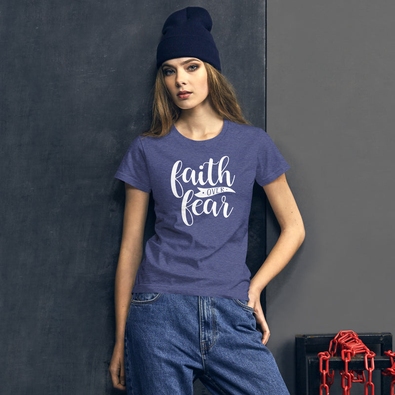 Faith over Fear - Women's Cotton T-Shirt