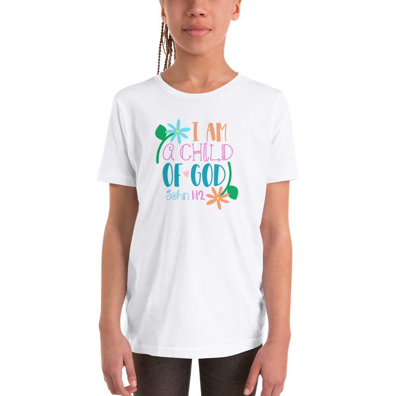 I Am a Child of God - Youth Short Sleeve T-Shirt