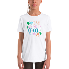 I Am a Child of God - Youth Short Sleeve T-Shirt