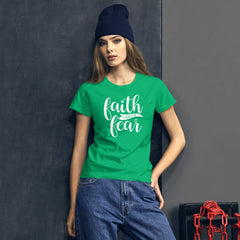 Faith over Fear - Women's Cotton T-Shirt
