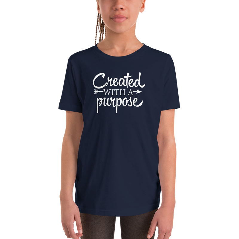 Created with a Purpose - Youth Short Sleeve T-Shirt