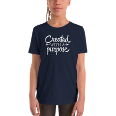 Created with a Purpose - Youth Short Sleeve T-Shirt