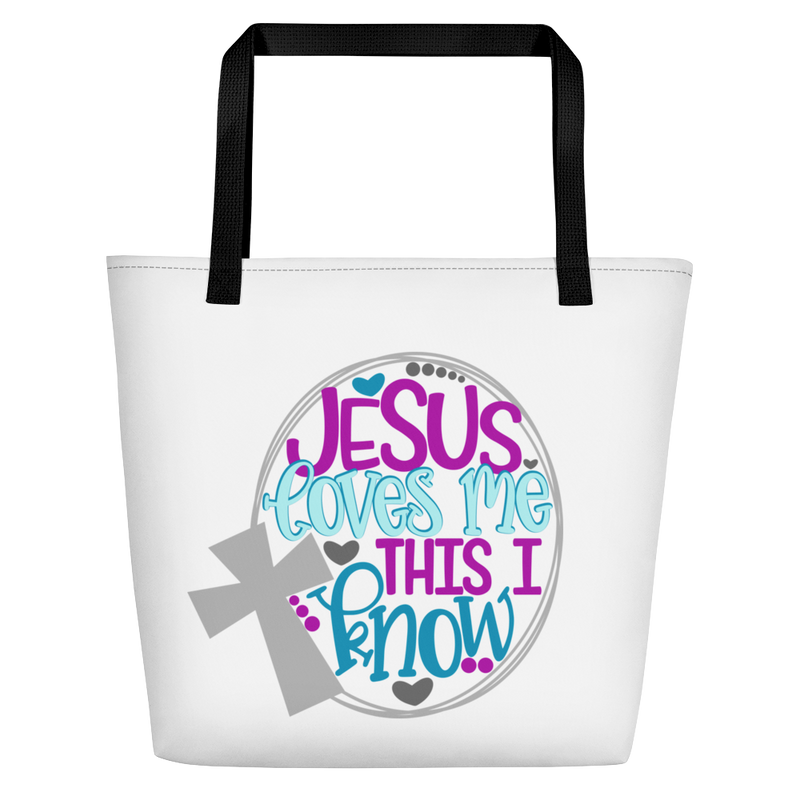 Jesus Loves Me - Beach Bag