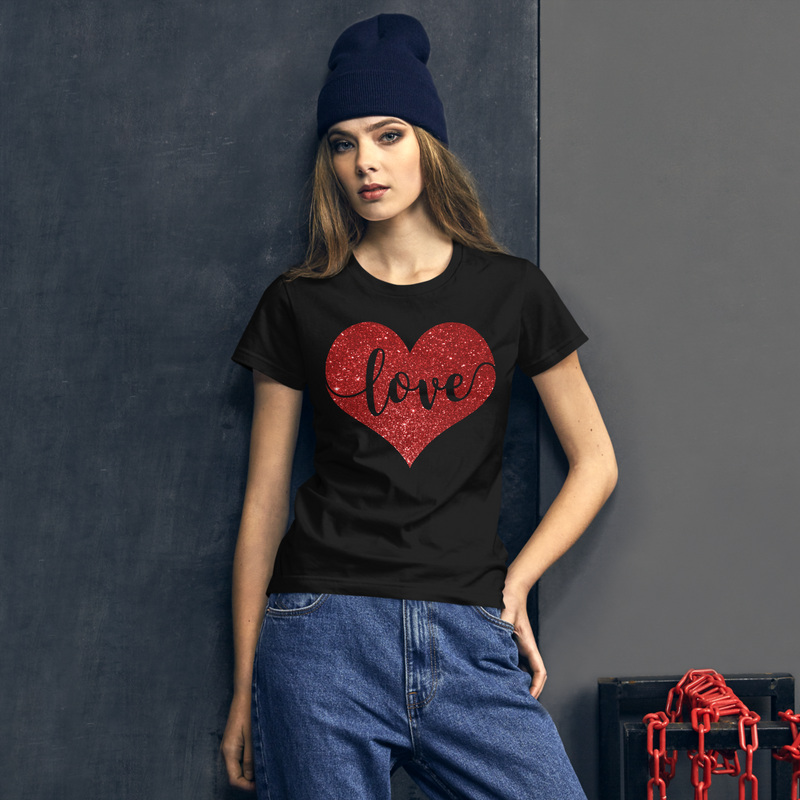 Love Heart - Women's Cotton T-Shirt