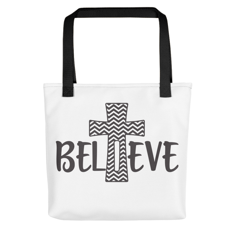 Believe Cross - Tote Bag